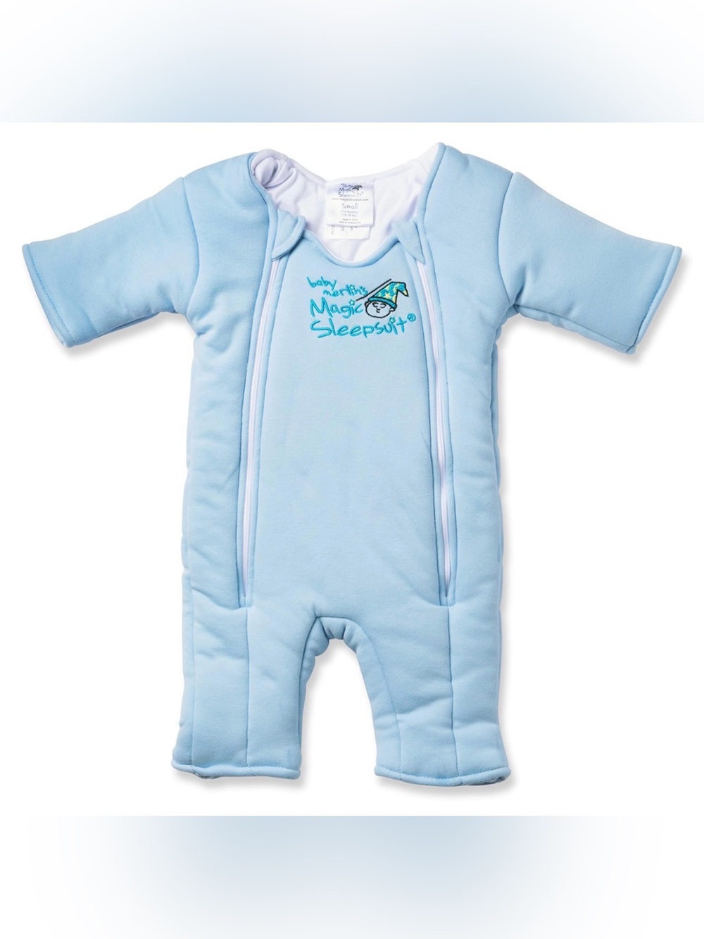 BABY MERLIN’S Magic Sleep Suit in Blue Cotton- L (6-9M)